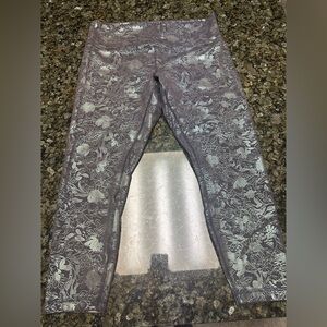 Lululemon wunder under foil leggings 16